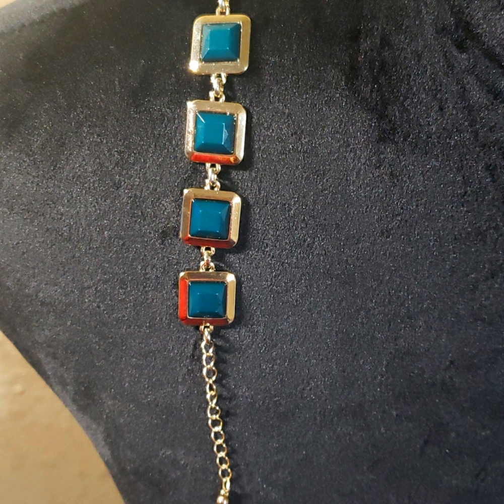 Gold and Green Bracelet